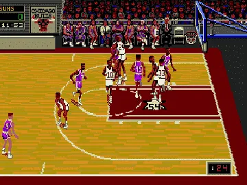 NBA Pro Basketball '94 (Japan) screen shot game playing